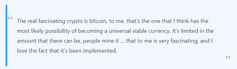 Screenshot of Joe Rogan on Bitcoin