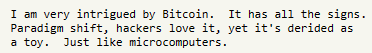 Screenshot of Paul Graham on Bitcoin