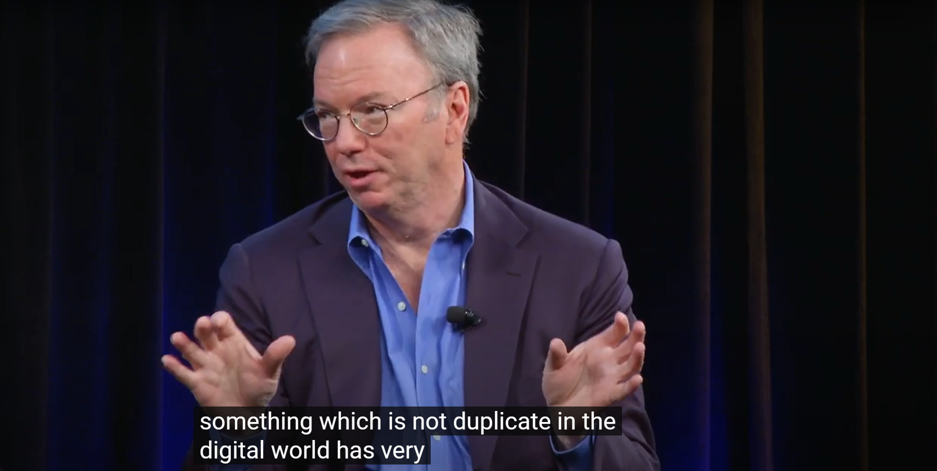 Screenshot of Eric Schmidt on Bitcoin