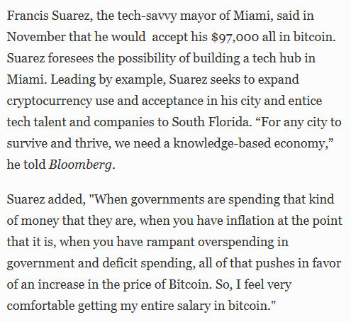 Screenshot of Francis Suarez on Bitcoin