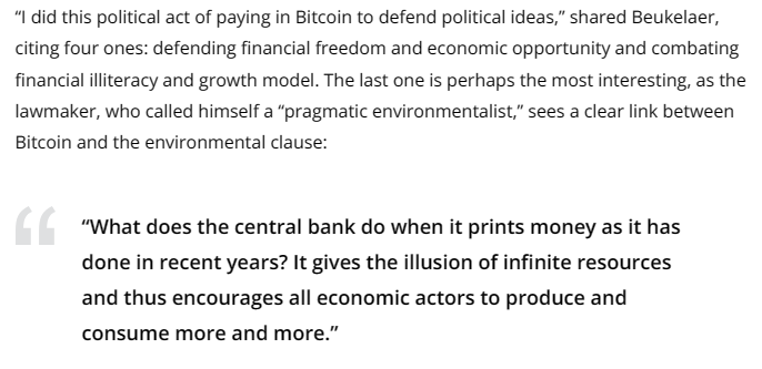 Screenshot of Christophe De Beukelaer on Bitcoin