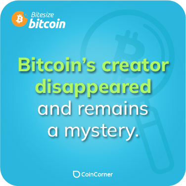 Bitcoin Fact Illustration - What happened to the bitcoin creator?