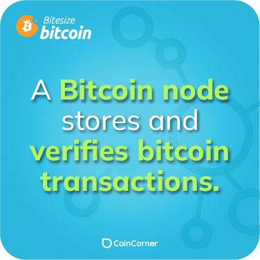 Bitcoin Fact Illustration - What is a bitcoin node?