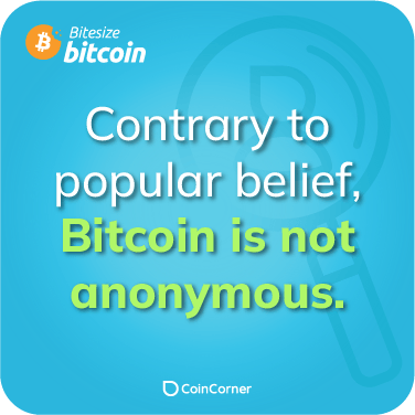 Bitcoin Fact Illustration - Is Bitcoin anonymous?