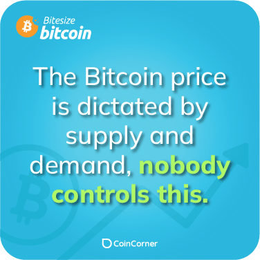 Bitcoin Fact Illustration - Who controls the Bitcoin price?