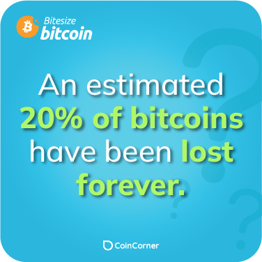 Bitcoin Fact Illustration - How much bitcoin is lost?